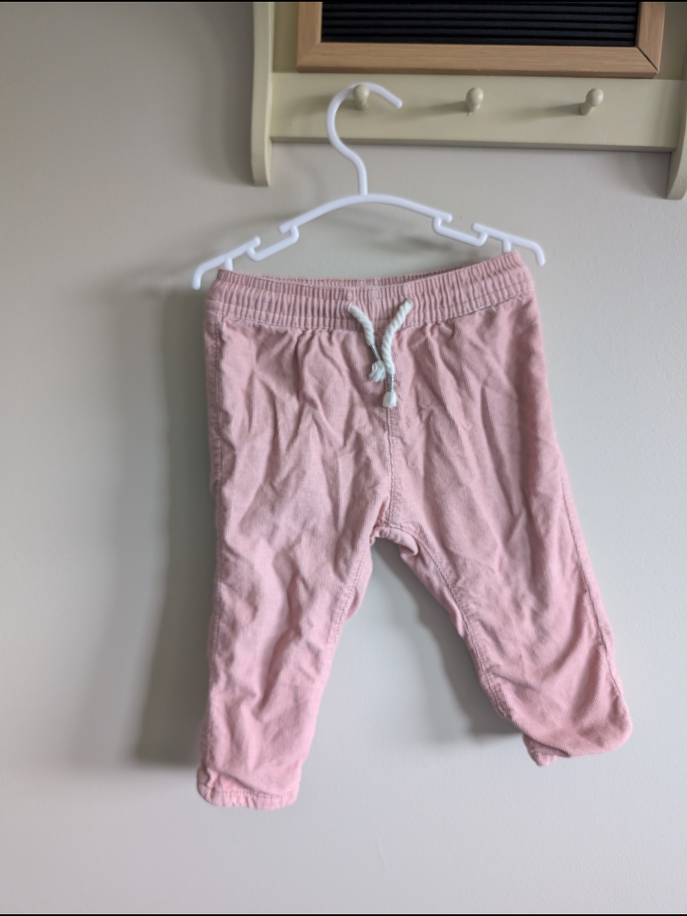 H&M Light Pink Drawstring Knit Joggers